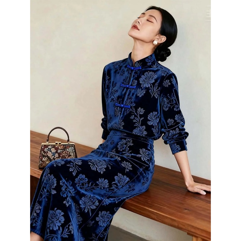 Ensemble deux pièces pour femm - Midi Skirt Floral avis et prix