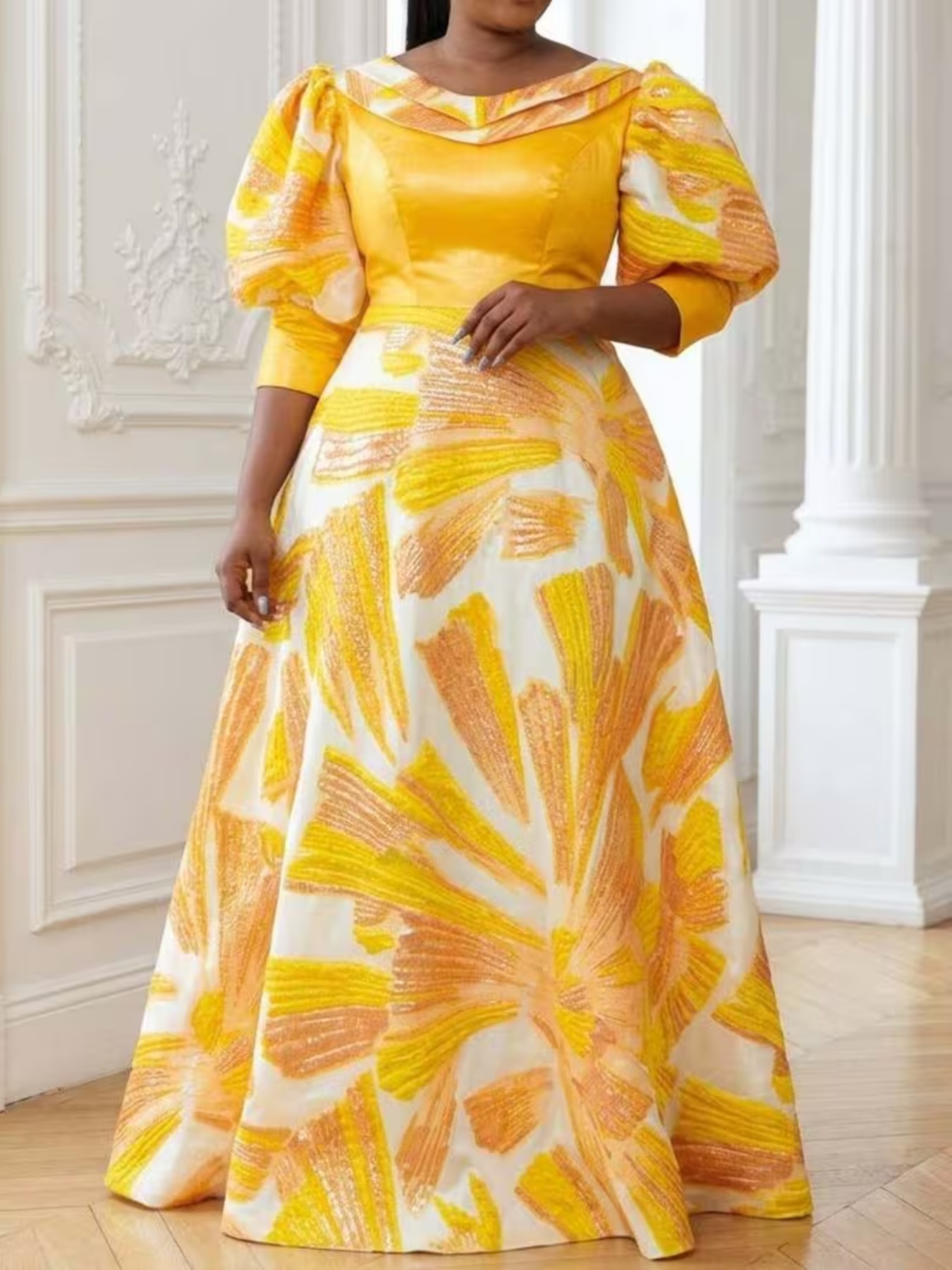 Robe longue en satin imprimé p - Romper Floral Print avis et prix