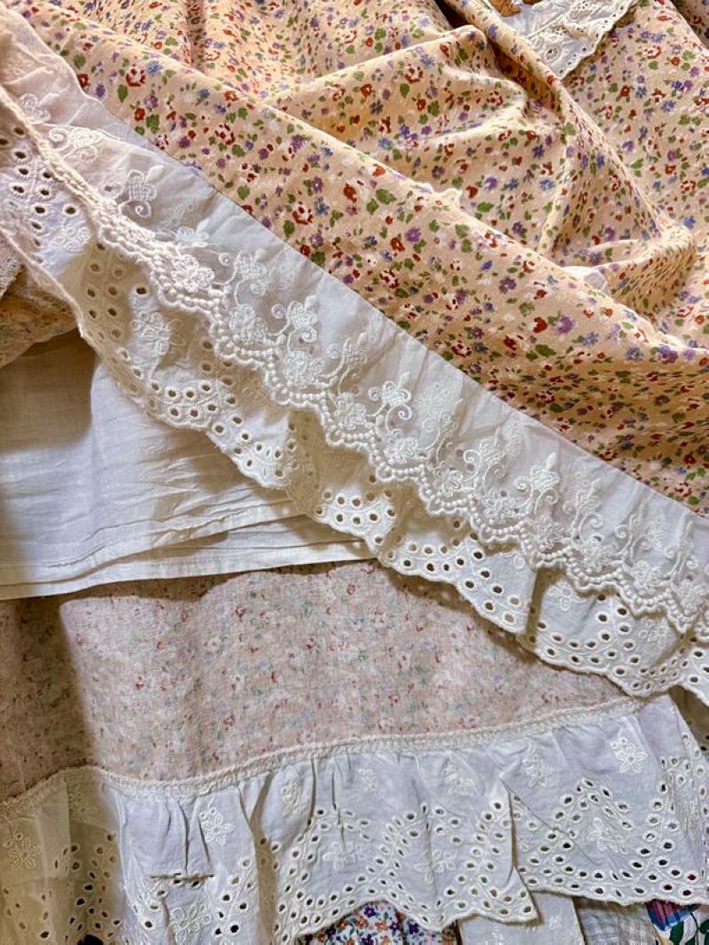 Robe mi-longue en coton et den - Midi Skirt Floral avis et prix